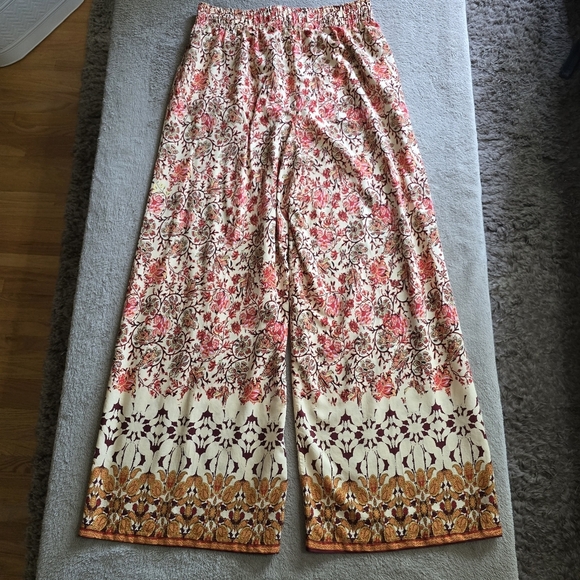 Maison d'Amelie Paris High Rise Wide Leg Pull On Boho Pants size medium - Picture 9 of 16
